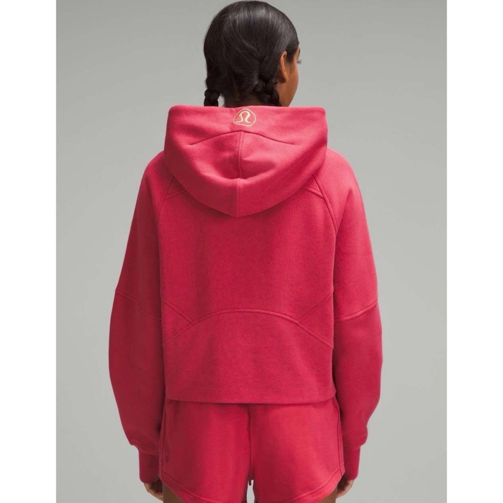 NWT Lululemon Scuba Oversized Half-Zip Hoodie Gold Zip Vintage Rose M/L - Picture 2 of 9